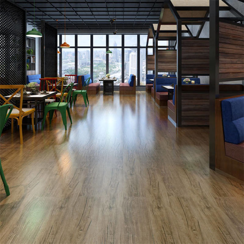 পিসো লামিনাডো 8 মিমি এসপিসি ভিনাইল ফ্লোরিং ক্লিক প্লাঙ্ক ভিনাইল ফ্লোরিং ইউভি লেপ