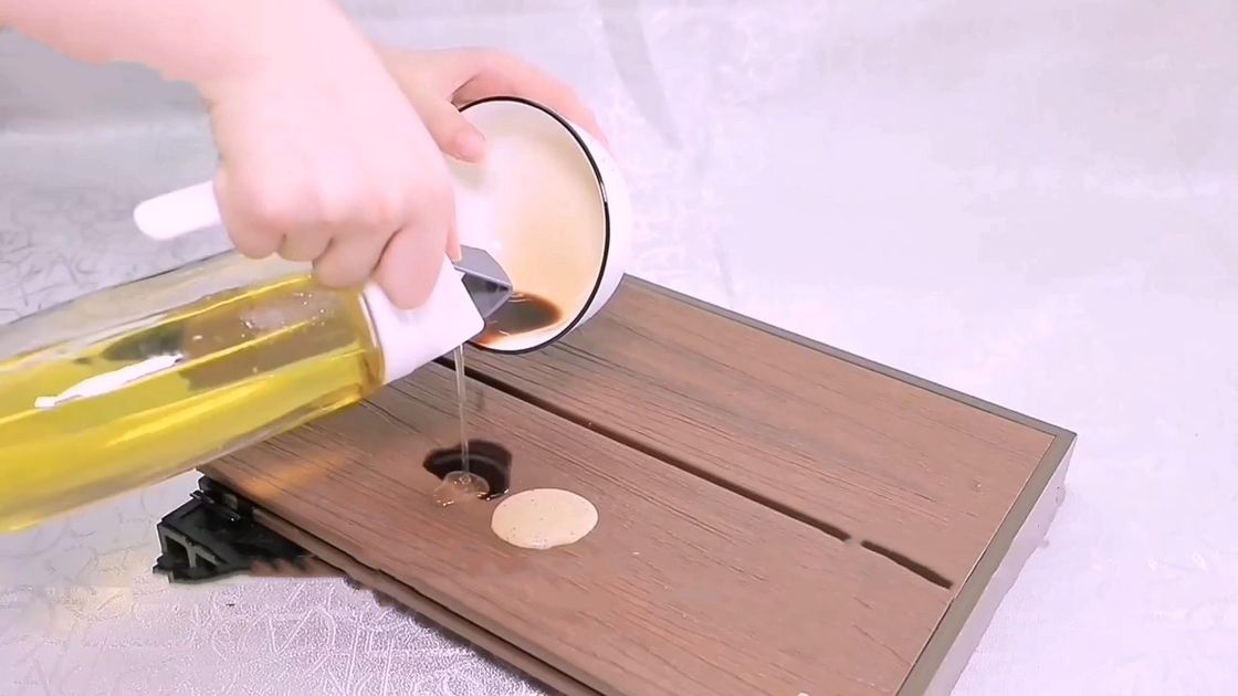 এন্টি ইউভি বাঁশের বারান্দার ফ্লোরিং ডেক ডব্লিউপিসি এক্সটেরিয়র 11 মিমি 22 মিমি ফায়ারপ্রুফ