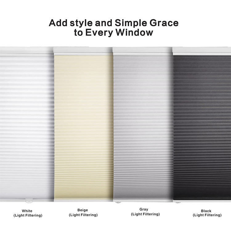 লাইট ফিল্টারিং ডে নাইট হানিকম্ব ব্লাইন্ডস হোটেল কর্ডলেস সেলুলার শেড