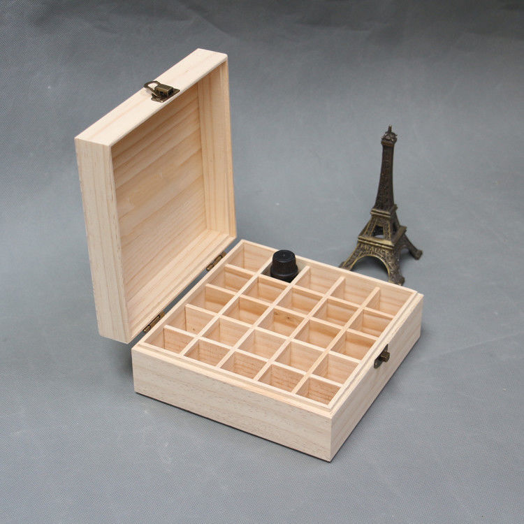 ড্রাই ফ্রুট স্টোরেজের জন্য বর্গক্ষেত্র অপসারণযোগ্য ঢাকনাযুক্ত কাঠের বাক্স 41*31*24cm