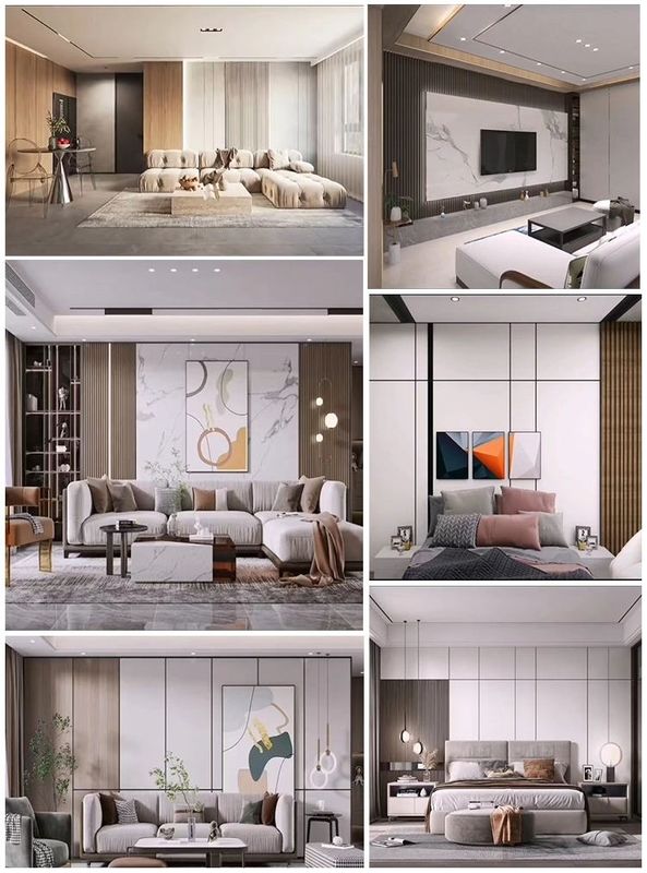 ইনডোর অভ্যন্তর প্রসাধন কাঠের রঙ শক্তি-কার্যকর আবহাওয়া প্রতিরোধী অ্যান্টি-স্ক্র্যাচ ডাব্লুপিসি ওয়াল প্যানেল 3 ডি প্রভাব