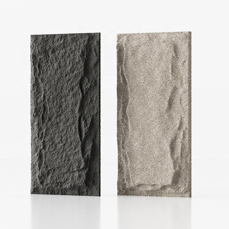 পিইউ কৃত্রিম পাথর ওয়াল প্যানেল পলিউরেথেন মাশরুম পাথর 3 ডি সজ্জিত পাথর ওয়াল প্যানেল