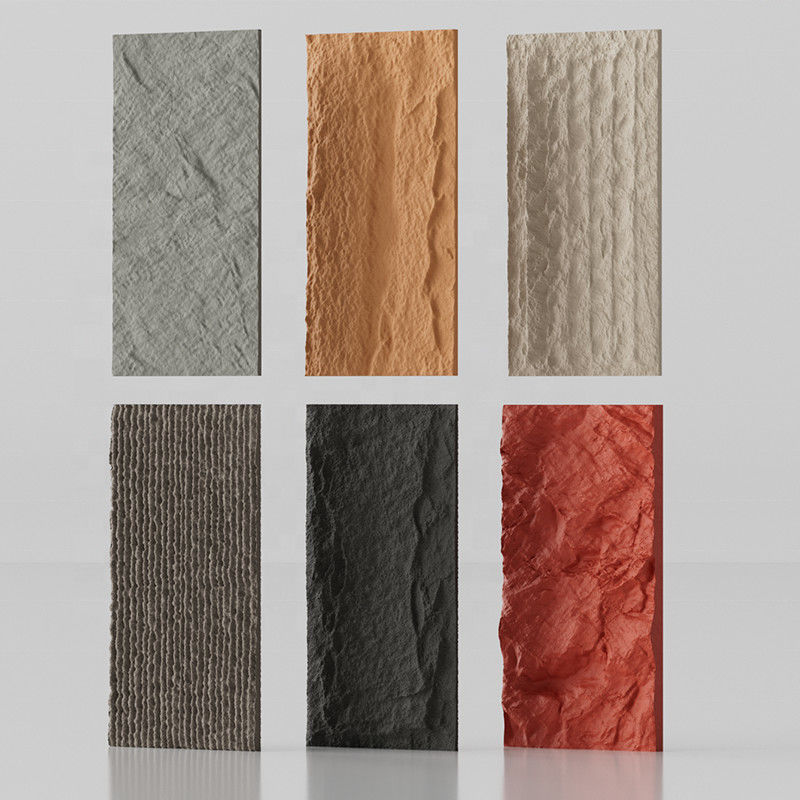 পিইউ কৃত্রিম পাথর ওয়াল প্যানেল পলিউরেথেন মাশরুম পাথর 3 ডি সজ্জিত পাথর ওয়াল প্যানেল