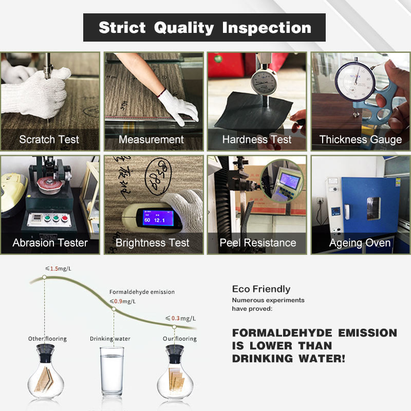 কারখানার দাম অগ্নিরোধী জলরোধী প্লাস্টিক ক্লিক মেঝে Spc জন্য হোম অফিস পিভিসি এসপিসি LVT LVP ভিনাইল প্লাঙ্ক মেঝে