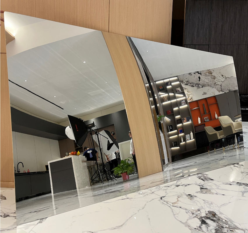 অভ্যন্তরীণ বাঁশ কাঠের ফাইবার কাঠের ফিনিস ধাতব টেক্সচার সলিড মিরর পিভিসি ওয়াল প্যানেল