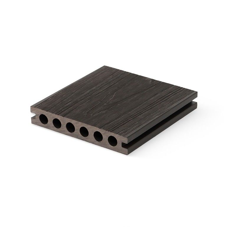 টেকসই কাঠের বীজ আউটডোর WPC মেঝে কাঠ প্লাস্টিক কম্পোজিট কো এক্সট্রুশন Decking