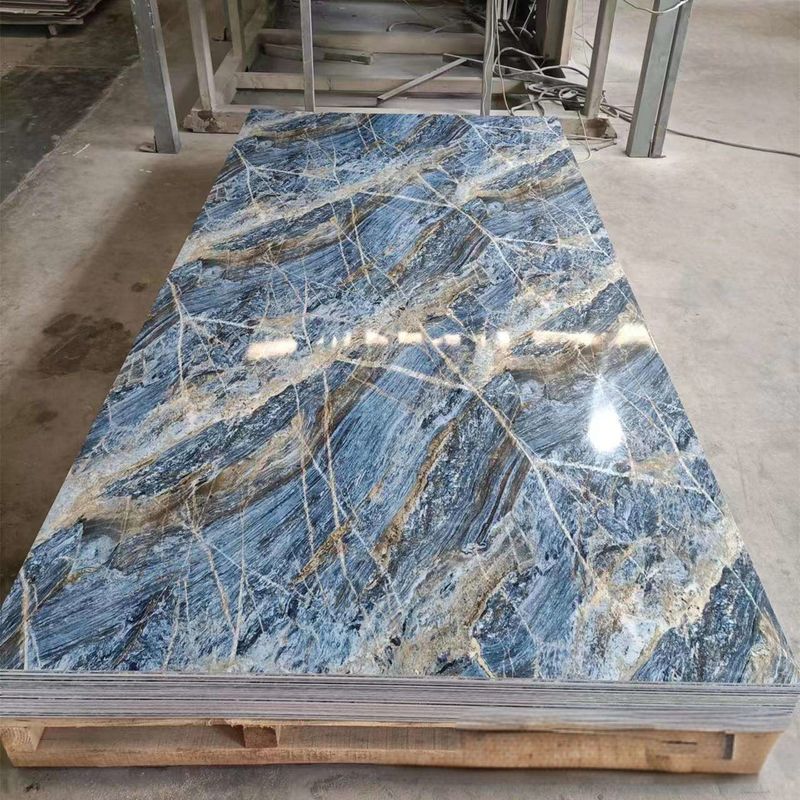 হালকা ওভ পিভিসি মার্বেল শীট দেয়াল প্যানেল 3 মিমি বা 4 মিমি বেধ 3d