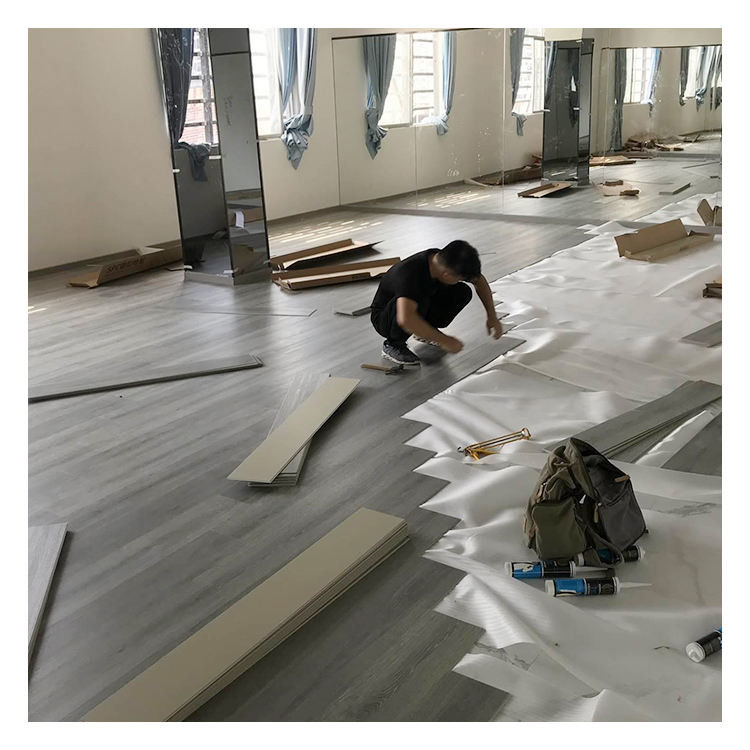 4 মিমি 180 * 1220 মিমি পিভিসি ভিনাইল মেঝে পিসো এসপিসি ক্লিক জলরোধী প্লাস্টিকের এসপিসি মেঝে