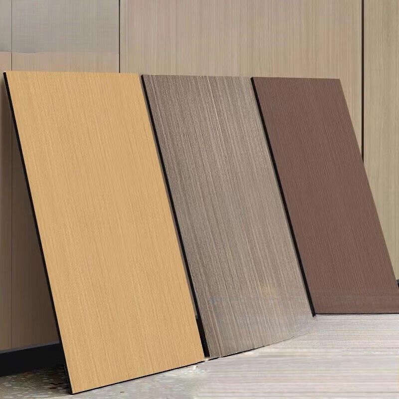 হালকা বিলাসিতা 8 মিমি কাঠের শস্য অভ্যন্তর প্রাচীর সজ্জা জন্য অ্যাকোস্টিক প্যানেল উচ্চ মানের বাঁশ কাঠের কয়লা ফিনিয়ার প্যানেল
