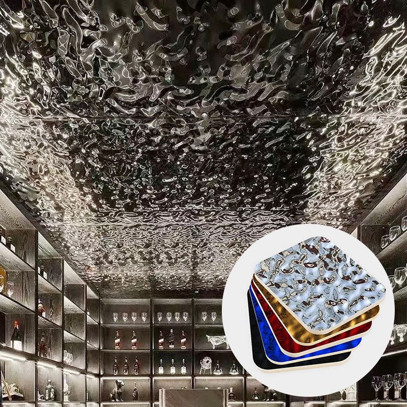 বাঁশ কাঠের কয়লা জল রিপল কাঠের ভিনিয়ার প্লেট কার্বন ক্রিস্টাল প্লেট বাঁশ কাঠের ফাইবার ওয়াল প্যানেল