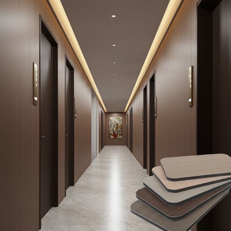 বাঁশ কাঠের কার্বন ফিনিয়ার বোর্ড আয়না সাইডিং অগ্নি প্রতিরোধী পিভিসি ওয়াল প্যানেল অ্যাপার্টমেন্ট অফিসের জন্য