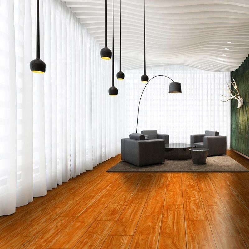 আধুনিক নকশা এসপিসি ক্লিক প্লাঙ্ক ভিনাইল মেঝে অ্যান্টি স্লিপ পরিধান প্রতিরোধী হোম / অফিস / হোটেলের জন্য