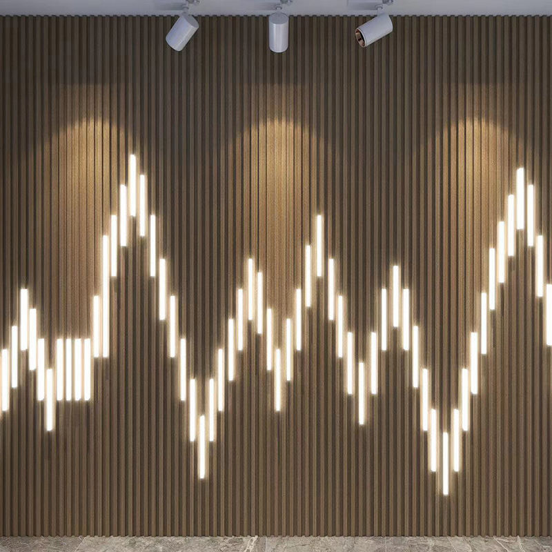 নতুন ডিজাইন কাঠের শস্য জলরোধী ডাব্লুপিসি ওয়াল প্যানেল অভ্যন্তরীণ সজ্জা জন্য ডিজাইন সহজ ইনস্টল