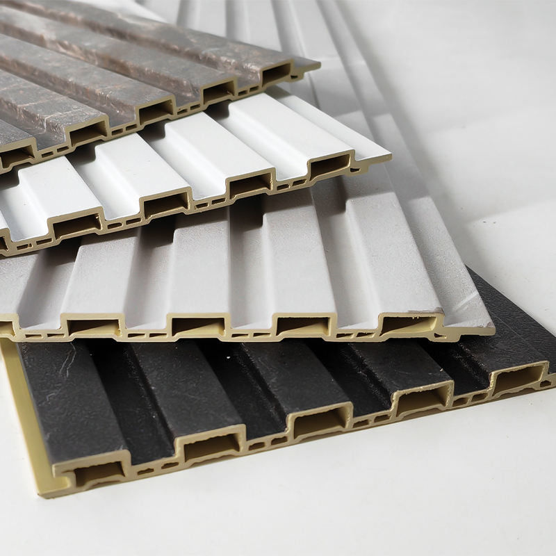 আধুনিক অভ্যন্তরীণ শিল্প Louver সজ্জা 3d ফ্লুটেড Wpc দেয়াল প্যানেল দেয়াল বা সিলিং এবং ইনডোর টিভি পিভিসি কভারিং প্যানেলের জন্য