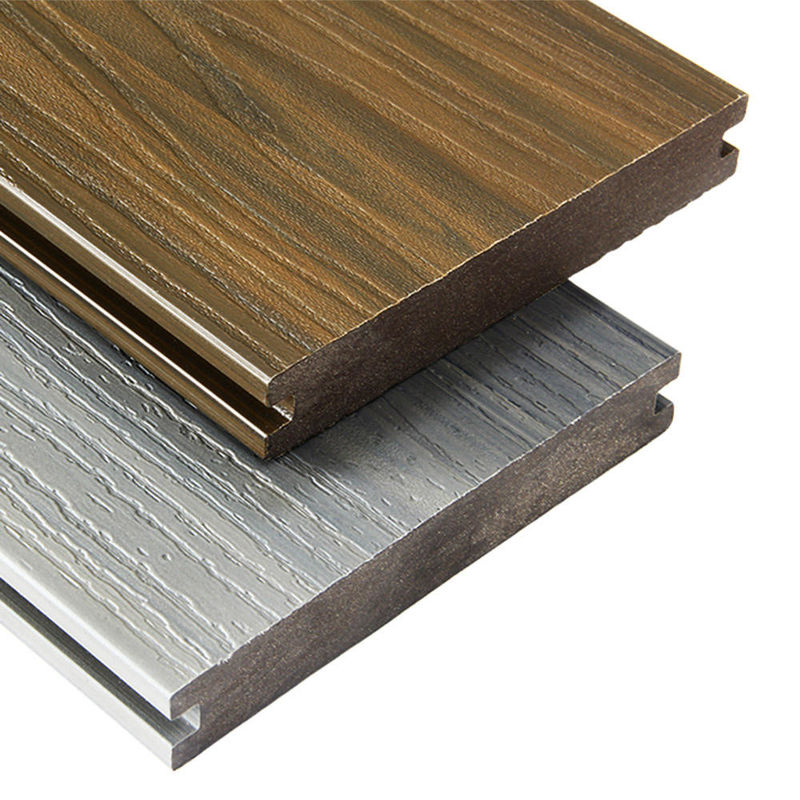 ইউরোপীয় কো-এক্সট্রুশন ওয়াটারপ্রুফ ডেক ফ্লোর ডাব্লুপিসি হোল ডেকিং কম্পোজিট ডেকিং আউটডোর ব্যবহার ব্রাশযুক্ত কাঠ প্লাস্টিক কম্পোজিট