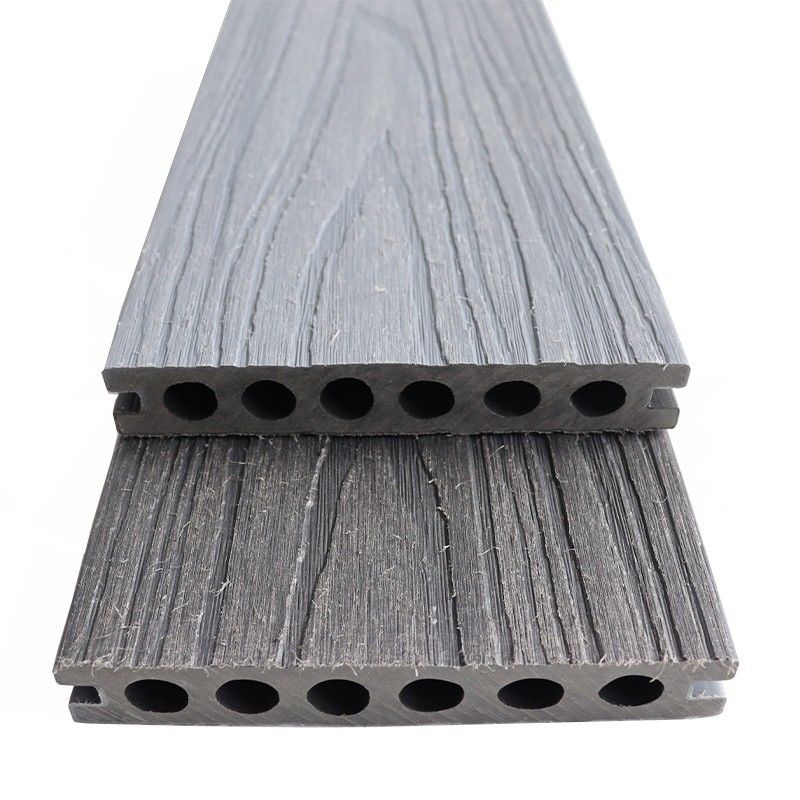 UV- স্থিতিশীল বহিরাগত কঠিন জলরোধী কাঠের উচ্চ শক্তি সিই সার্টিফাইড WPC কাঠ প্লাস্টিক কম্পোজিট ডেকিং ডাবল রঙের