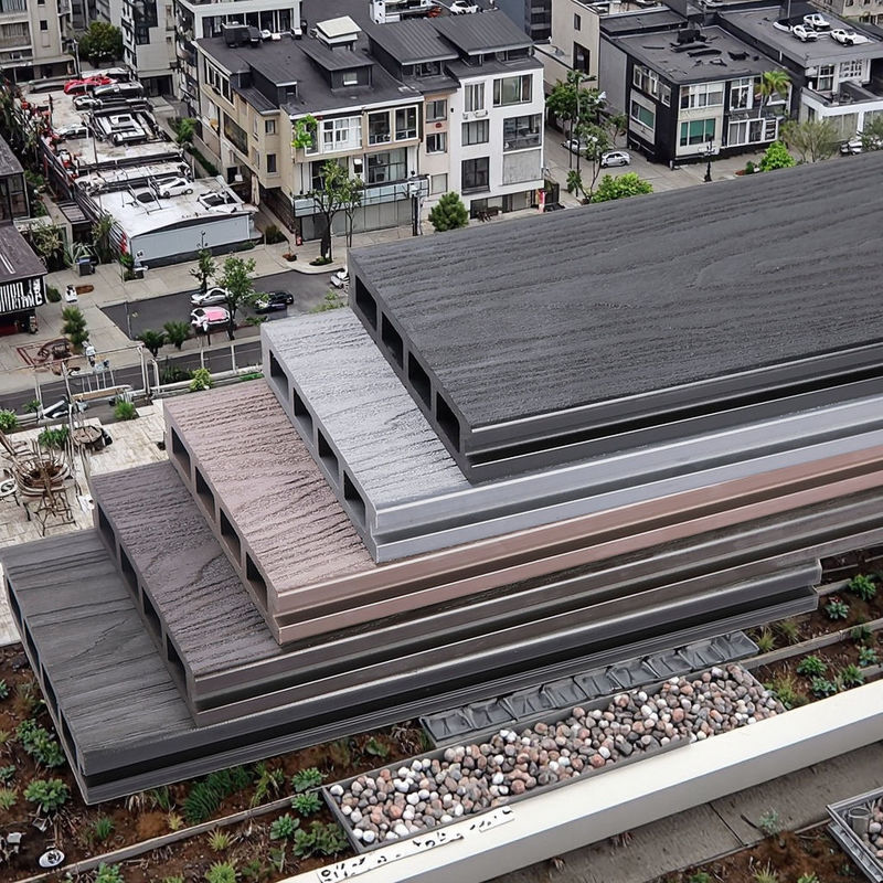 কাস্টম ইন্টারলক ডাব্লুপিসি আউটডোর ডেকিং 3 ডি এমবসড কাঠের দানা কম্পোজিট ডেকিং বোর্ড চীন কাঠ প্লাস্টিকের টেক্সচার মেঝে