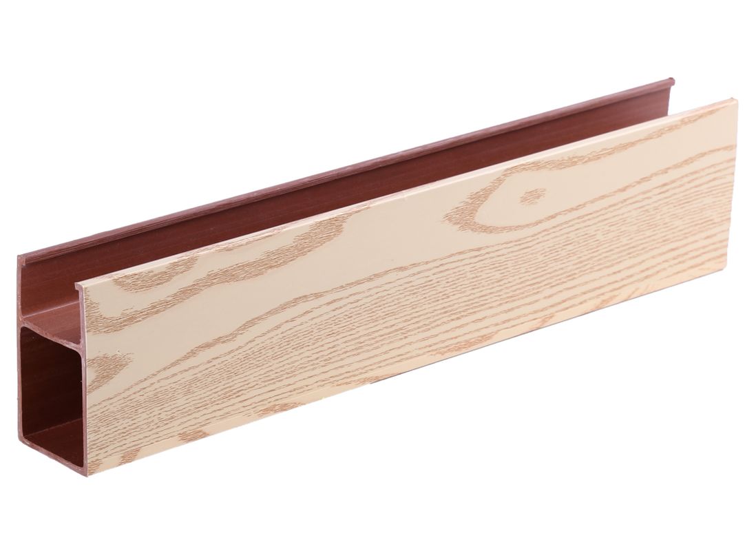 পরিবেশ বান্ধব ইনডোর হোল স্কোয়ার পিভিসি টিউব কলাম কাঠ প্লাস্টিক কাঠ Wpc টিউব পার্টিশন জন্য