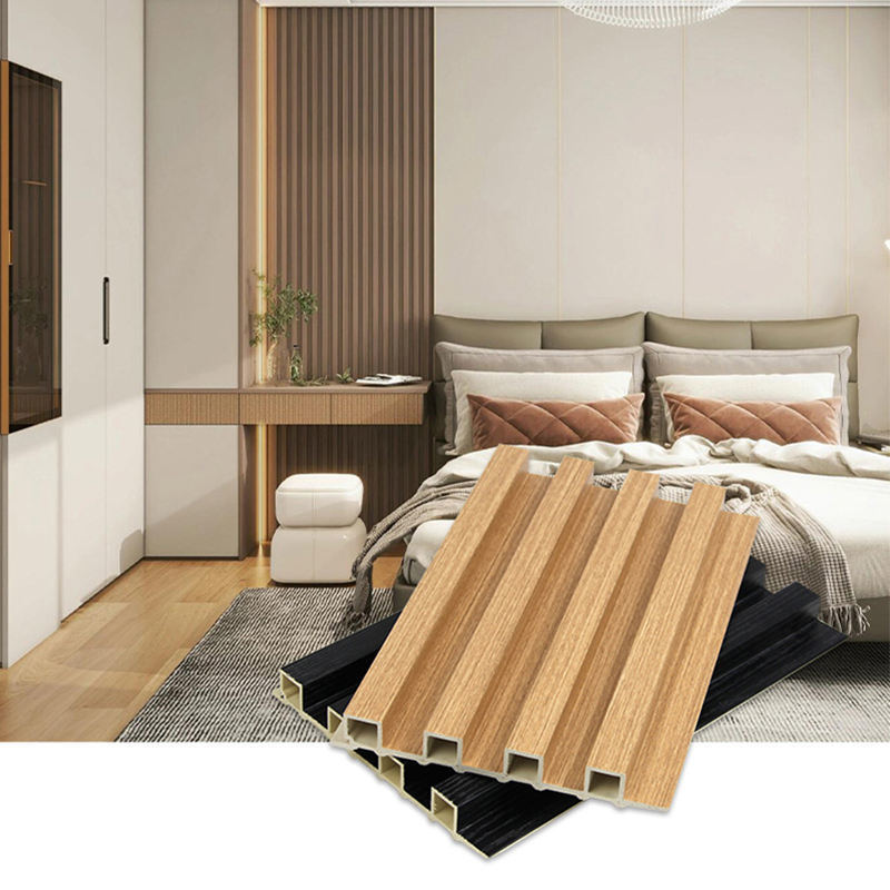 আধুনিক জলরোধী খাঁজকাটা ডব্লিউপিসি ওয়াল প্যানেল ইনডোর হোম ডেকোরেটিভ ব্যাকগ্রাউন্ড প্যানেল