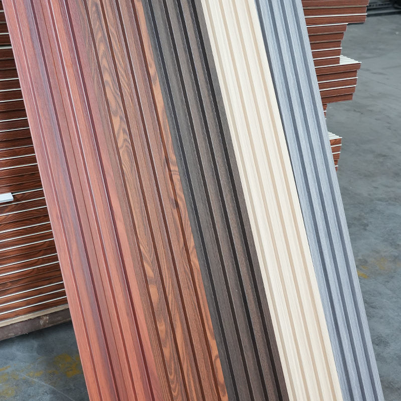 প্লাস্টিকের তৈরি হোটেল এবং অ্যাপার্টমেন্টগুলির অভ্যন্তর প্রসাধনের জন্য টিভি ব্যাকগ্রাউন্ডের জন্য জলরোধী ডাব্লুপিসি ওয়াল প্যানেল