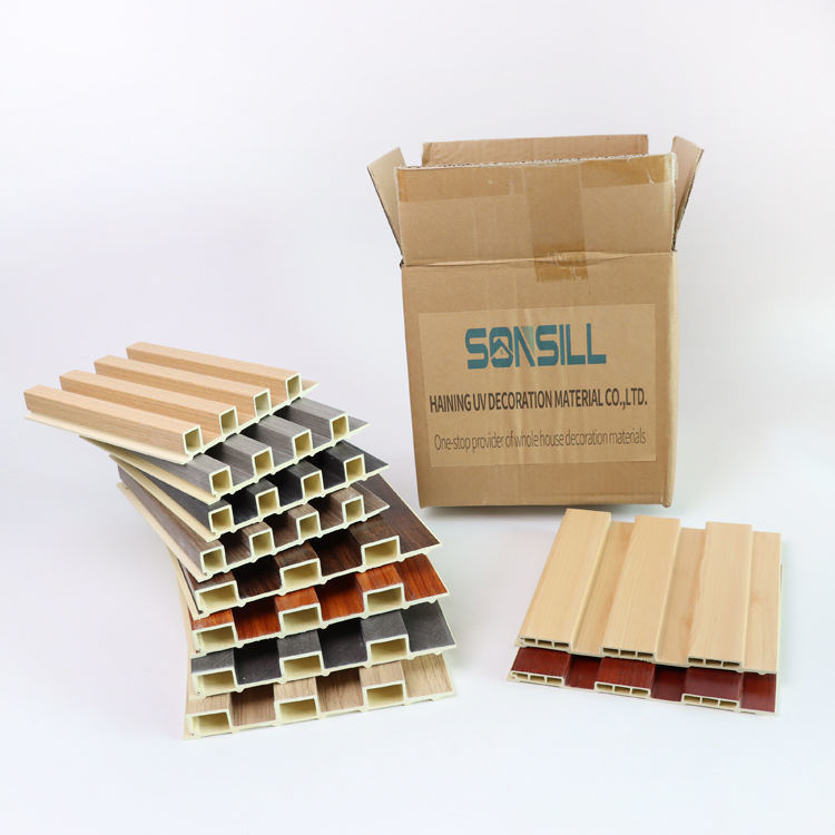 High Quality Wooden Grain PVC Wpc Wall Panels Wall Decor Panel for Indoor Decoration