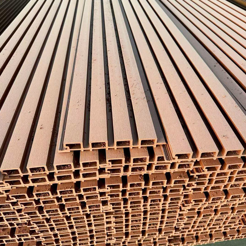 জলরোধী দেয়াল আবরণ WPC বহিরাগত বহিরঙ্গন কম্পোজিট দেয়াল প্যানেল পিভিসি কাঠের দেয়াল প্যানেল বহিরঙ্গন কো-এক্সট্রুজড ফ্লুটেড আবরণ প্যানেল