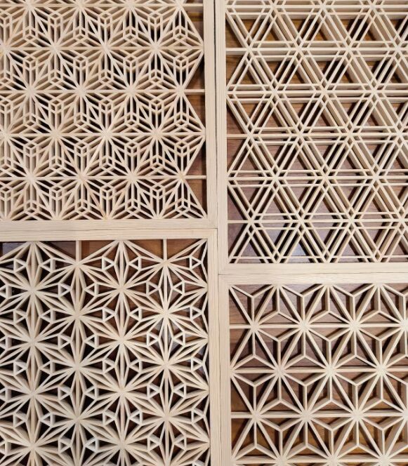 ঐতিহ্যবাহী সৌন্দর্য কাঠের টুকরো একত্রিত করার কাঠের কৌশল কুমিকো মর্টিস হস্তনির্মিত উপহার ব্যবহার করে