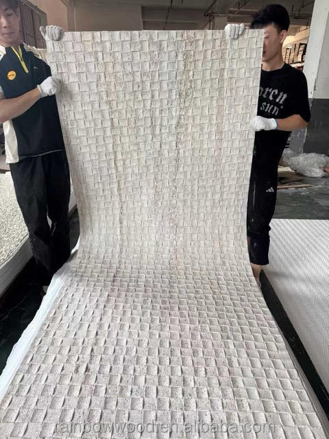 এমসিএম সফট সিরিজ আধুনিক নকশা নমনীয় কৃত্রিম পরিবেশ বান্ধব অগ্নিরোধী জলরোধী বড় স্ল্যাব ইনডোর আউটডোর ওয়াল সজ্জা 3 ডি