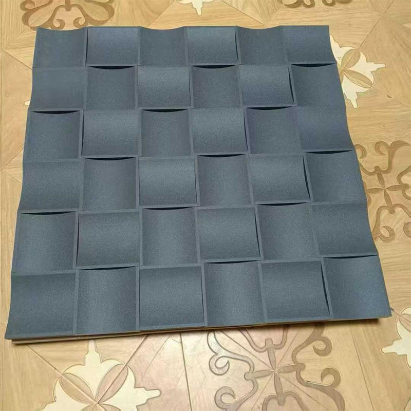 3D Wood Mosaic Acoustic Panels Soundproof Wall Panels for Home Studio Noise Reduction