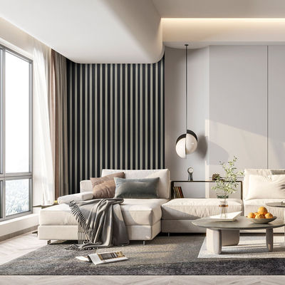 ইকো ফ্রেন্ডলি অ্যাপার্টমেন্ট অভ্যন্তরীণ WPC ওয়াল প্যানেল ফর্মালডিহাইড অ্যান্টি মথ ছাড়া