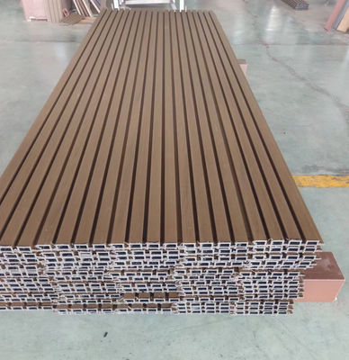 বাইরের আচ্ছাদন শব্দরোধী বহিরঙ্গন প্লাস্টিক কম্পোজিট বাগান জলরোধী বহিরঙ্গন grooved কাঠ siding