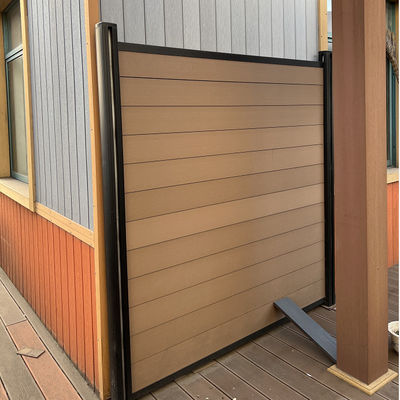 বহিরঙ্গন বেসরকারী বাড়ি WPC বহিরঙ্গন বেড়া বাগান কম্পোজিট বেড়া প্যানেল