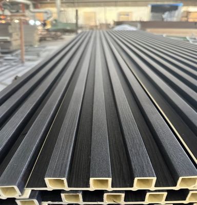 কাঠের প্লাস্টিক কম্পোজিট অভ্যন্তর wpc দেয়াল প্যানেল fluted দেয়াল প্যানেল আধুনিক দেয়াল