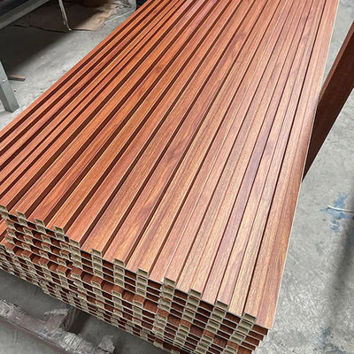 ফাঁকা অভ্যন্তরীণ কাঠ প্লাস্টিক কম্পোজিট ওয়াল Cladding WPC ওয়াল প্যানেল