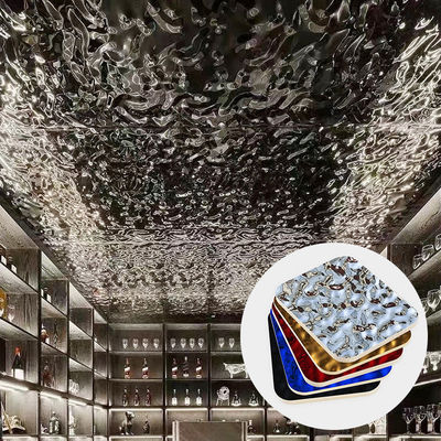 বাঁশ কাঠের কয়লা জল রিপল কাঠের ভিনিয়ার প্লেট কার্বন ক্রিস্টাল প্লেট বাঁশ কাঠের ফাইবার ওয়াল প্যানেল