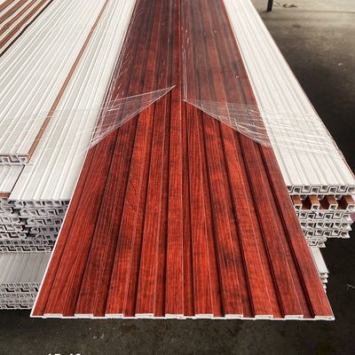 কাঠের টেক্সচার সহ অভ্যন্তরীণ ডাব্লুপিসি ওয়াল প্যানেল ডাব্লুপিসি ওয়াল প্যানেল দাম