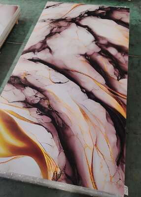 ইউভি মার্বেল শীট আধুনিক পিভিসি ওয়াল প্যানেল উচ্চ চকচকে আলংকারিক বোর্ড প্লাস্টিক টিভি ব্যাকগ্রাউন্ড ইন্টেরিয়র হোম 1220x2440mm*3mm